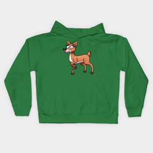 Cute Happy Cartoon Female Deer Kids Hoodie